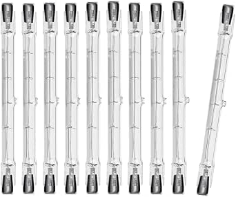 Ampoules Halogènes R7s 189mm 1000W 16000 Lumens - Lot Linéaires Blanc Chaud 2800K Dimmables Pour Éclairage Paysage Et Plafond