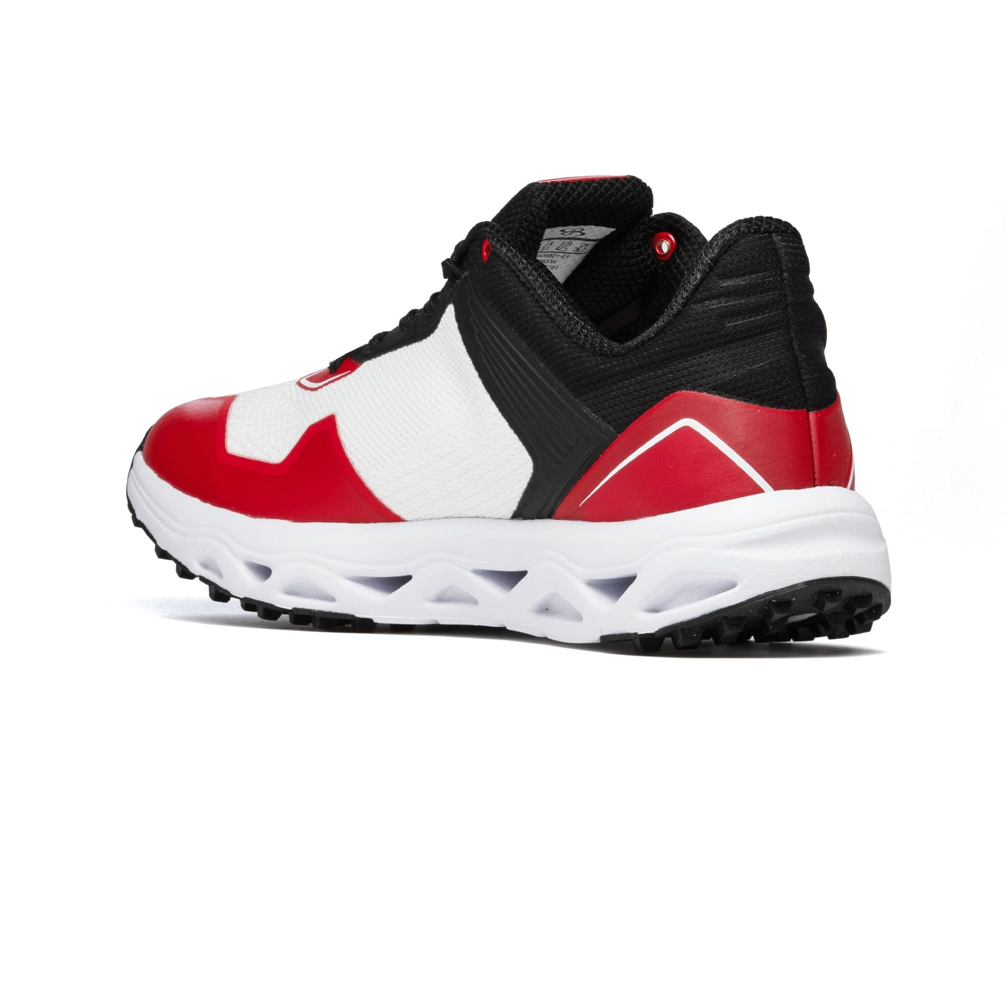 Boombah Victor Pureknit Men's Turf - Stance - Black/Red/White - Size 11