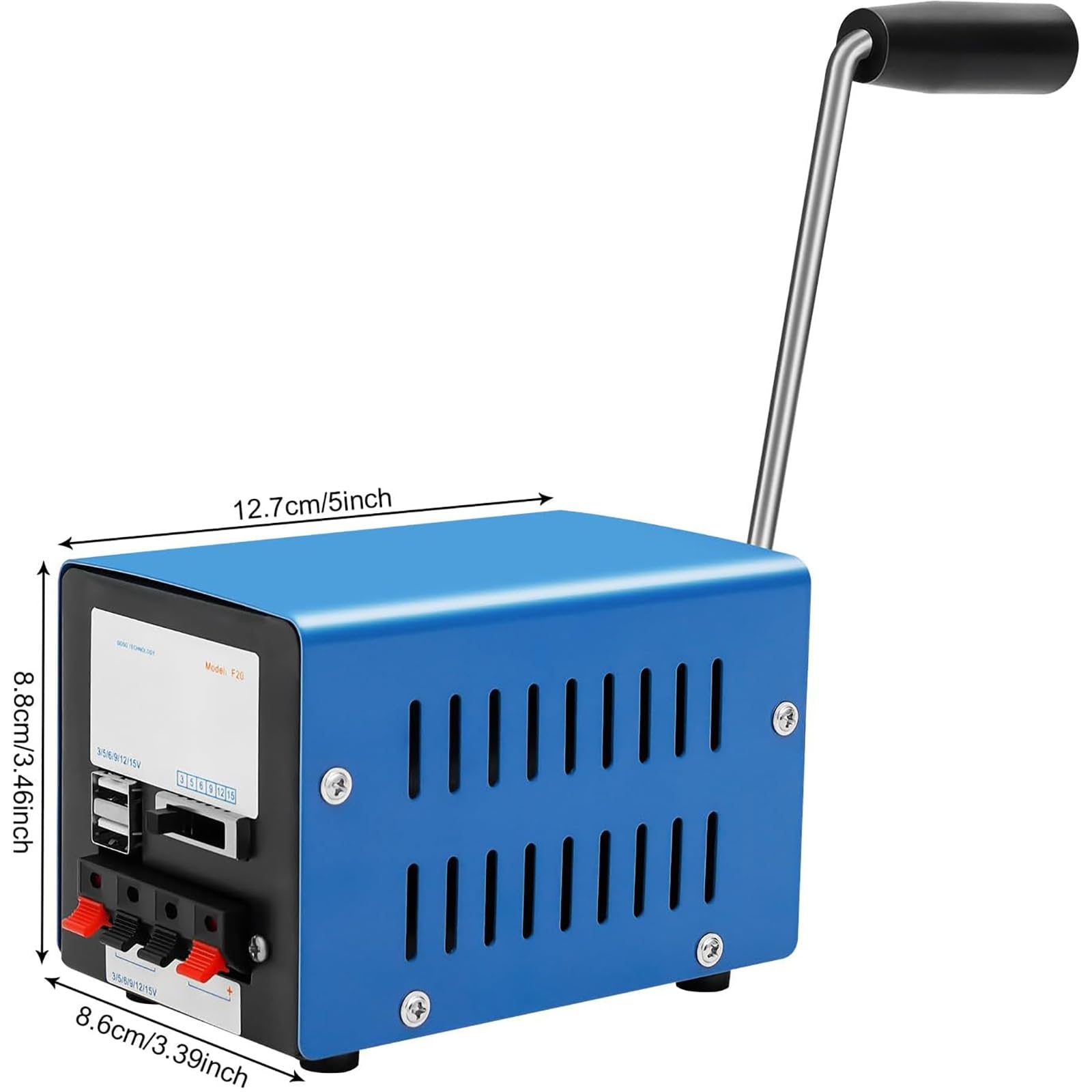 Générateur À Manivelle Zayuzo 20 W, Chargeur Usb Portable Pour Alimentation De Secours, Camping, Voyages, Survie, Source Dalimentation Autonome Multifonctionnelle