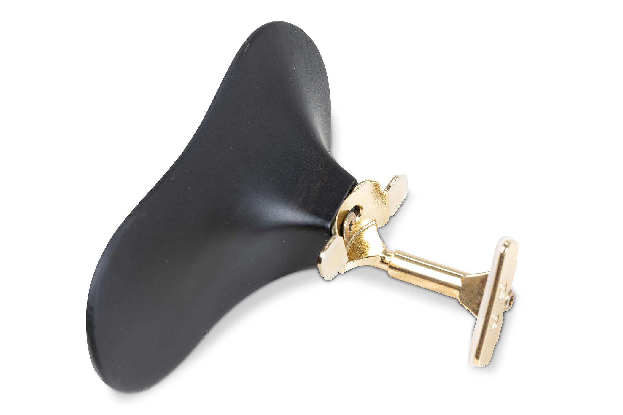 Mentoniera SAS in ebano, per violino, altezza 32 mm
