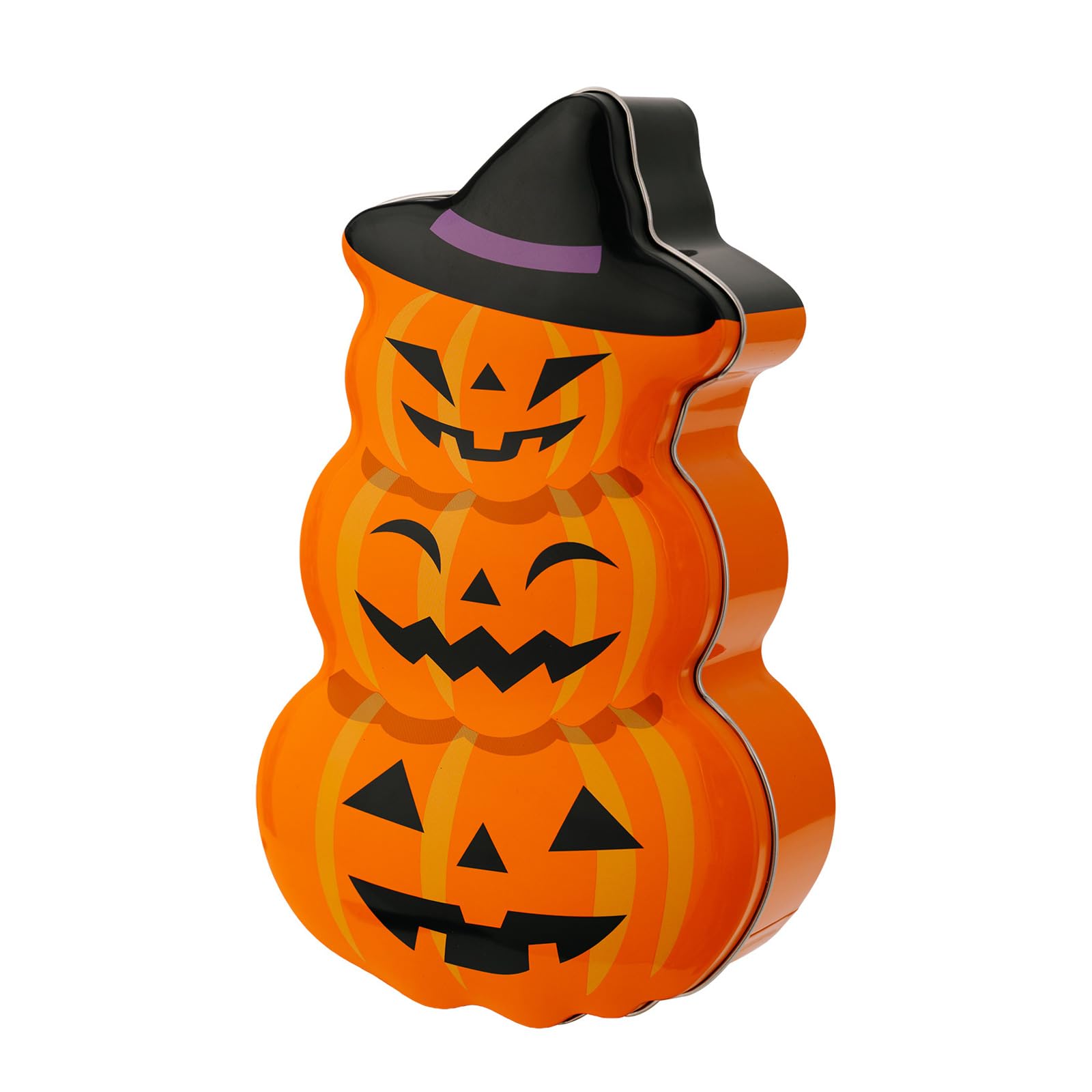 GMBYLBY Decorative Halloween Tin Container Great for Candy Packaging and Home Decoration Tinplate Storage Box Present Storage Container