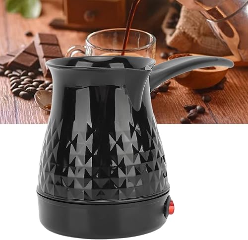 Miniatura 4 de Fockety Cafetera turca, cafetera turca griega árabe de acero inoxidable con mango extraíble, cafetera eléctrica, calentador de olla para el hogar,
