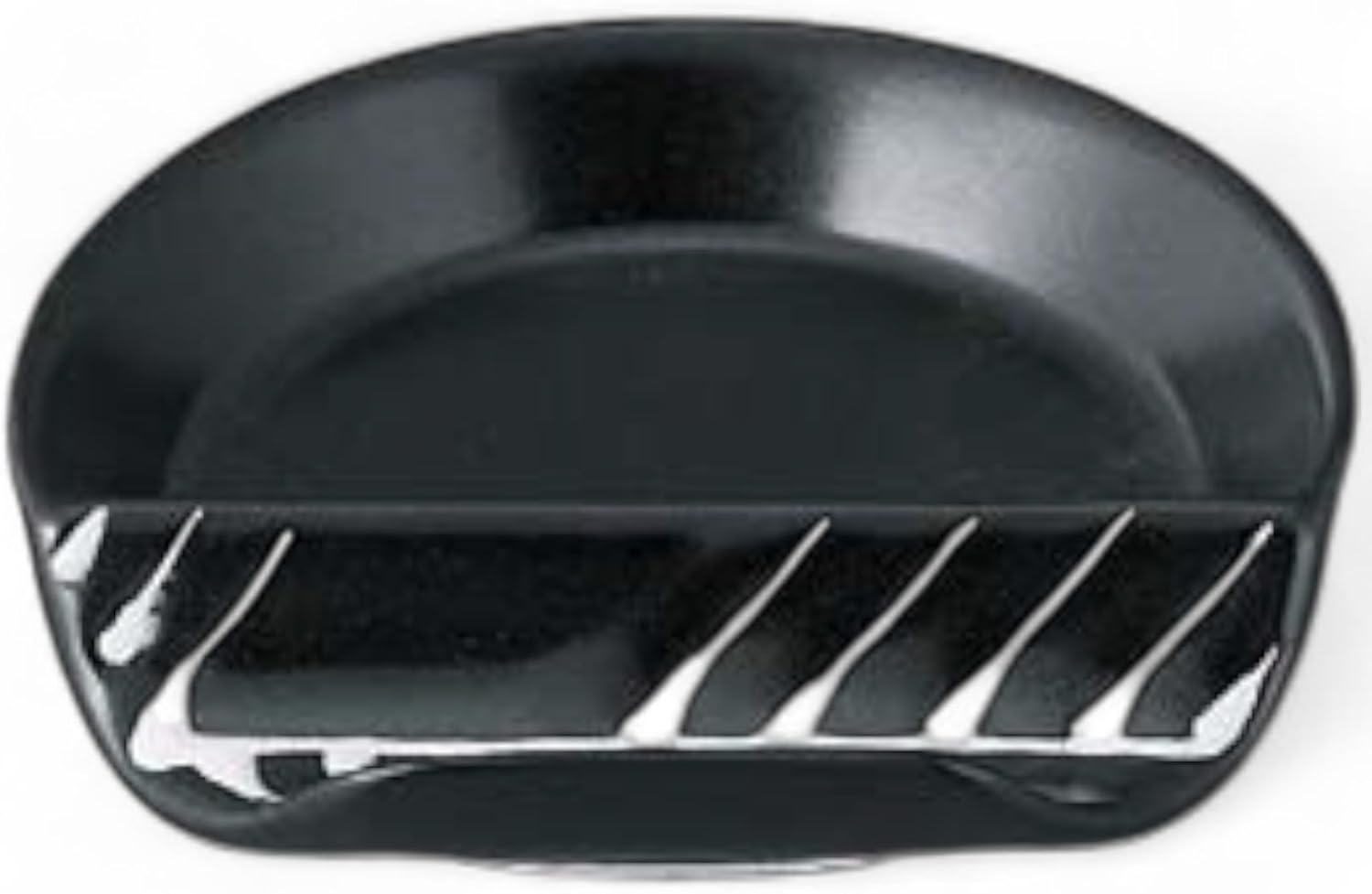 Takumikaze Arita Ware Small Bowl Round Chopsticks Rest Plate, Black, Made in Japan