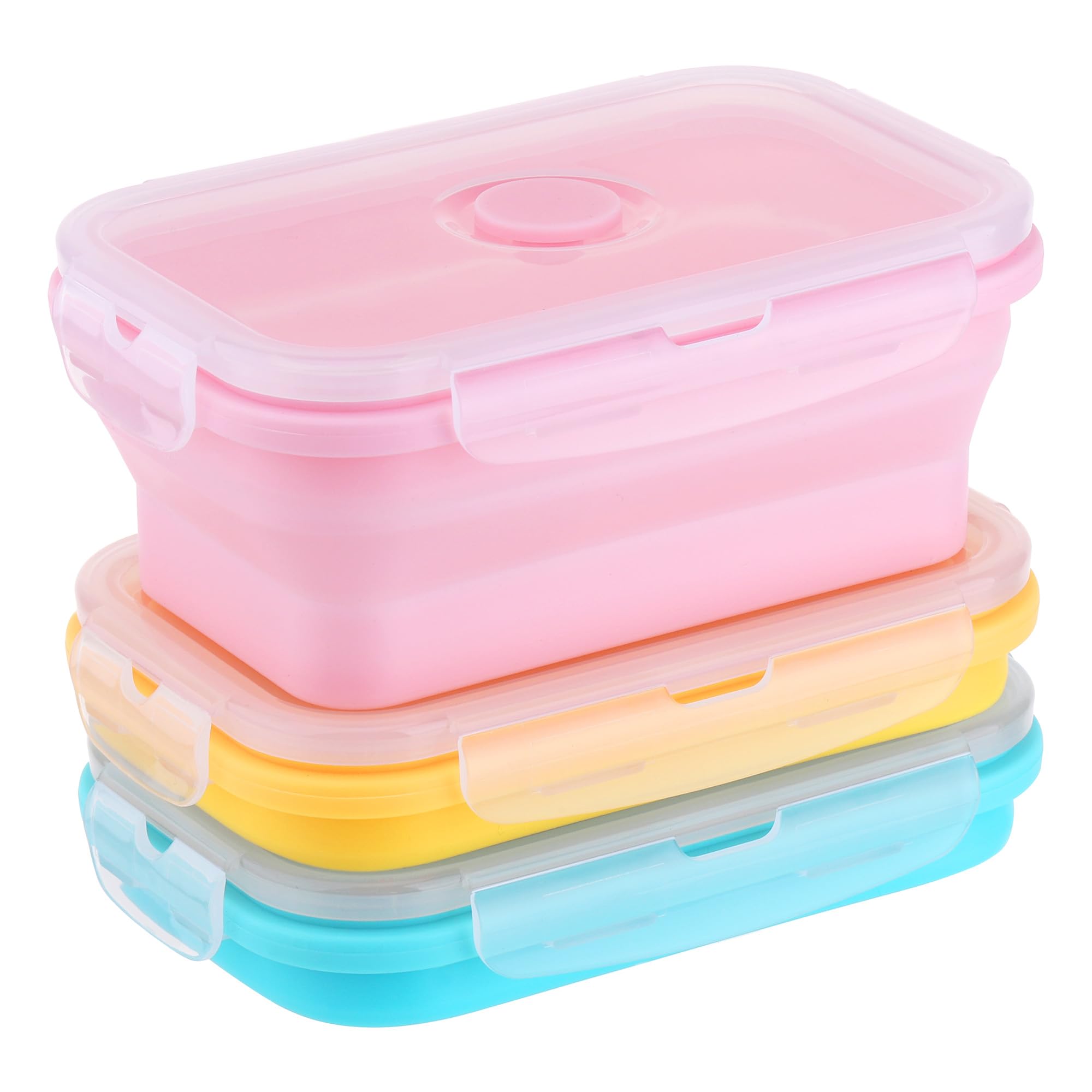 Zourglow 3Pcs Silicone Collapsible Camping Bowl 550ML