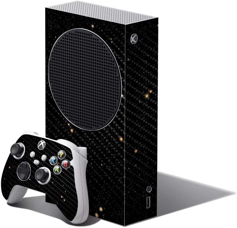 MightySkins Carbon Fiber Skin Compatible with Xbox Series S Bundle - Black Hills | Protective, Durable Textured Carbon Fiber Finish | Easy to Apply and Change Styles | Made in The USA
