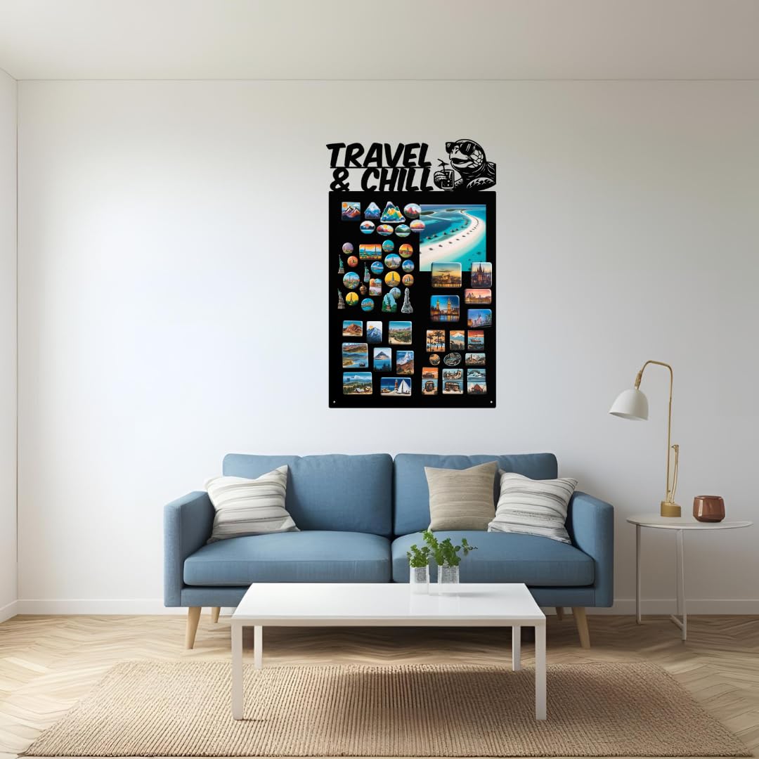 Magnettafel Schildkröte Schwarz 50x80 cm