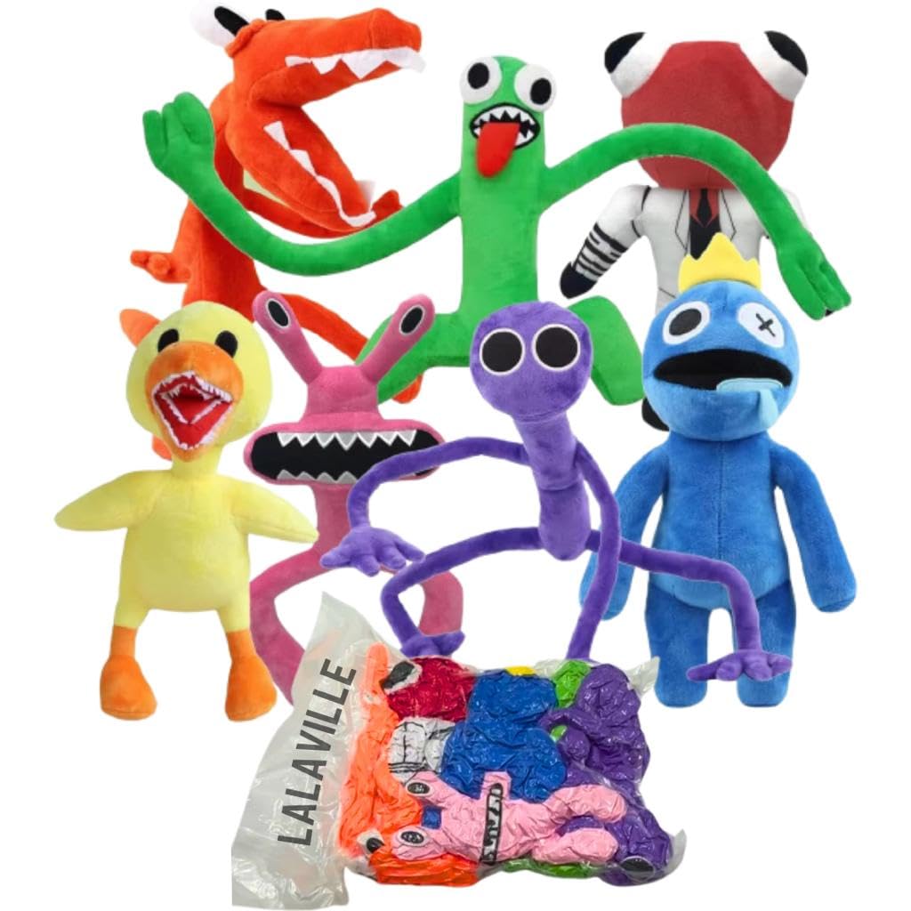 Lalaville Soft Plush Toys | Stuffed Animal Plushies Doll Toys | Kids Plush Toys Best Gift for Christmas, Birthday, Party, Thanksgiving (Set of 7)