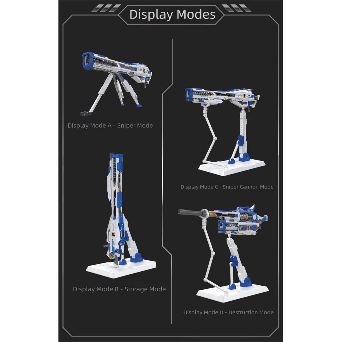 Amazon.co.jp: HiPlay 千秋賞 重装型爆裂磁軌砲(青) Ver2.0版 色分け