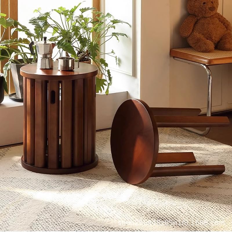 木製スタッキングスツール4個セット、大人用ソリッドウッド 木製スタッキングスツール4個セット、大人用ソリッドウッド