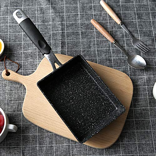 Almabner Tamagoyaki Japanese Omelette Pan, 18x13cm Non-Stick Egg Frying Pan Pancakes Pot with Anti Slip Handle For Induction Cooker - Home Kitchen Cookware Cooking Accessories 2 Gallery Image