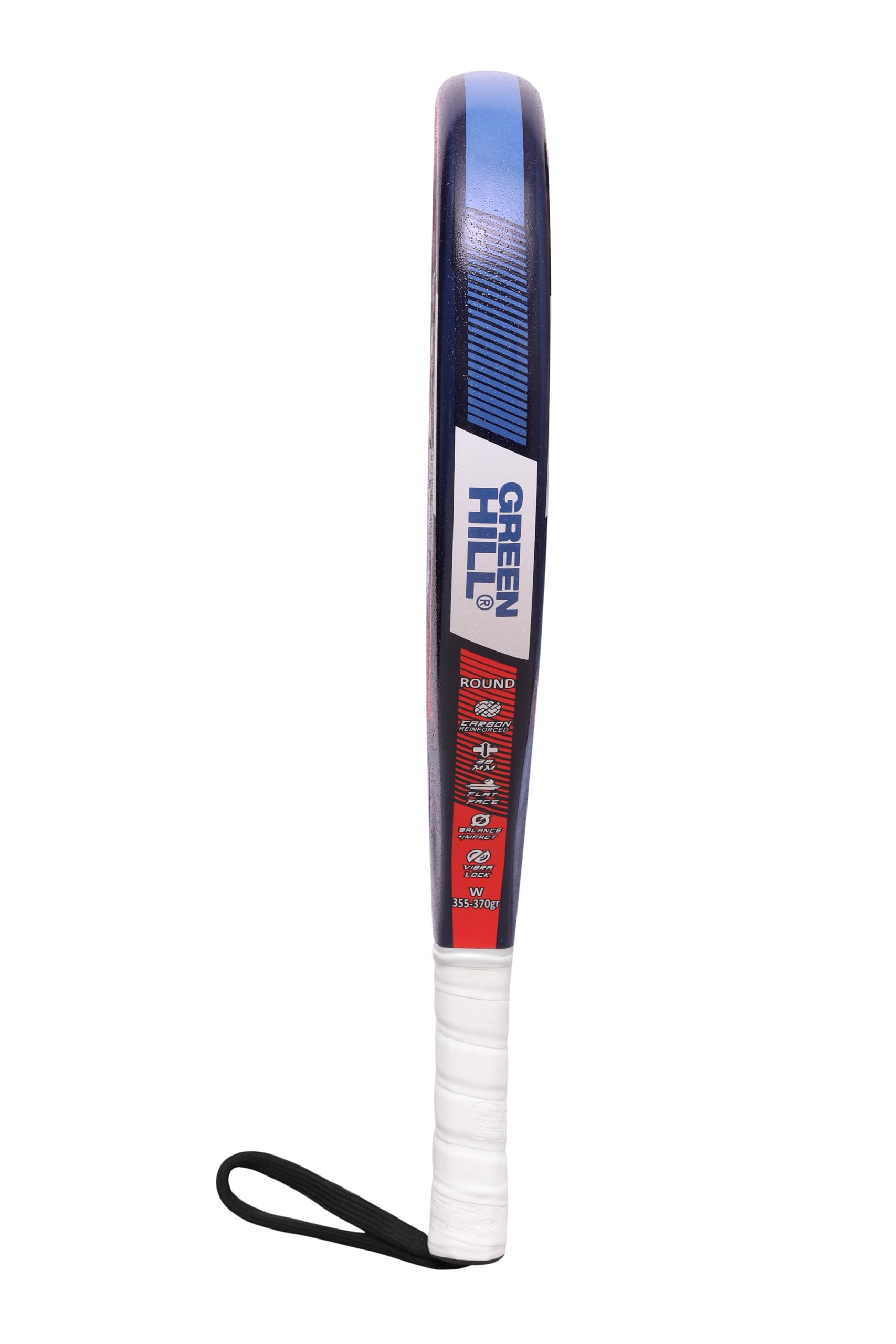 GREEN HILL RACCHETTA PADEL STAR FORMA ROTONDA FIBRA DI VETRO CARBONIO PADDLE