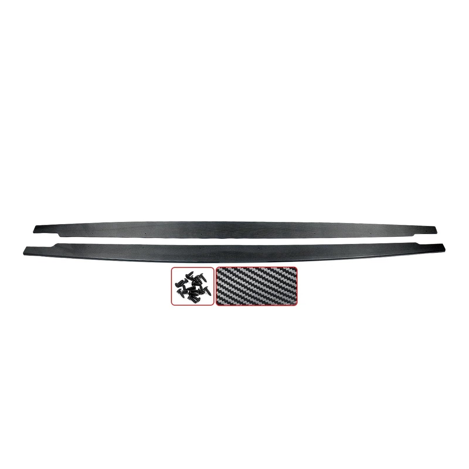 Faldones laterales para M3 E90 E92 E93 2005-2013 con panel de extensión estilo MP en look carbono 8