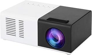 Mini Projector, 1080P Portable Video Projector with Tripod, Outdoor Movie Projector, LED Home Theater Projector, 60 Supported, Compatible with HDMI, VGA, TF, AV, USB (US Plug)