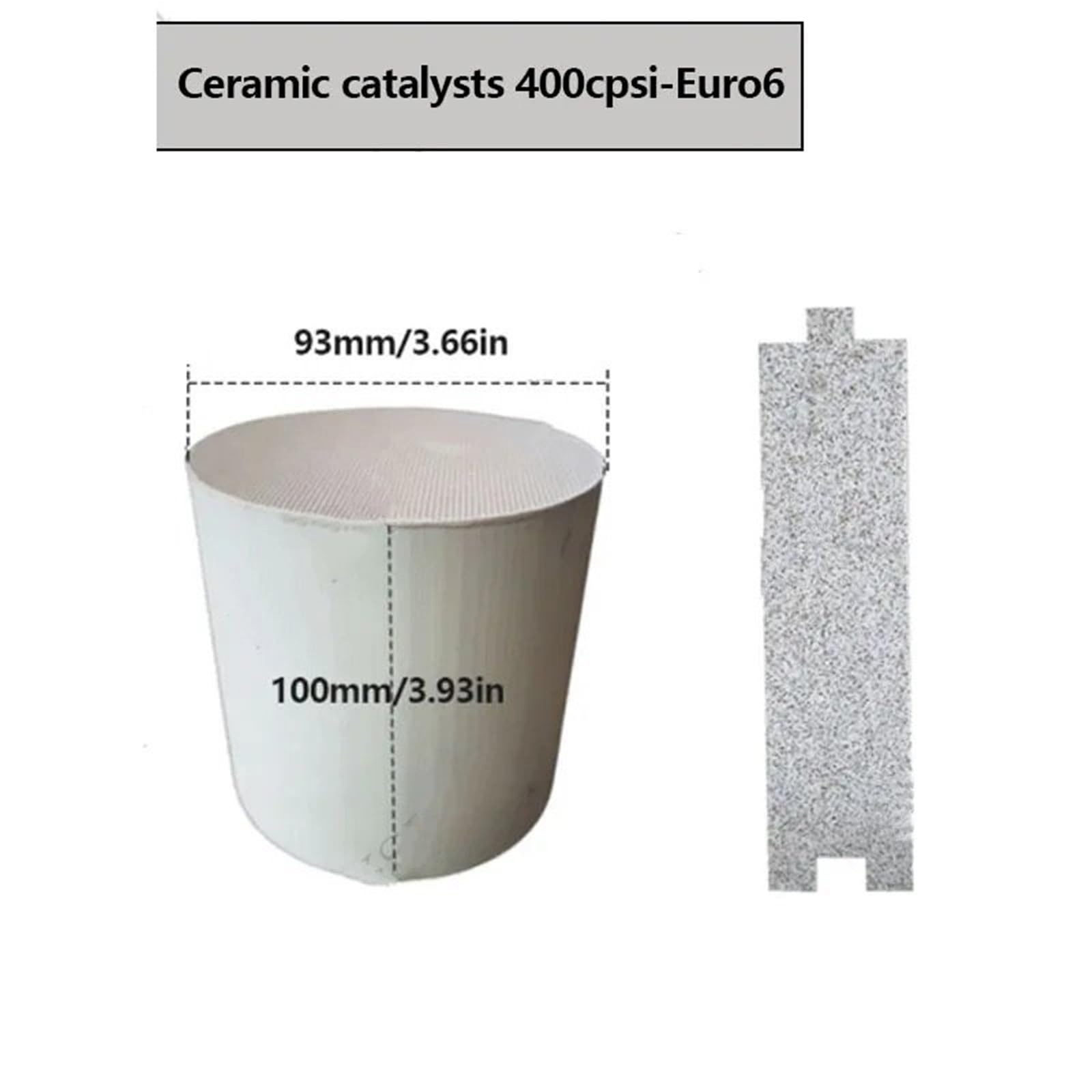 katalizator samochodowy Uniwersalny ceramiczny katalizator o strukturze plastra miodu 93x100mm 400 CPSI EURO 6 do układu wydechowego samochodu