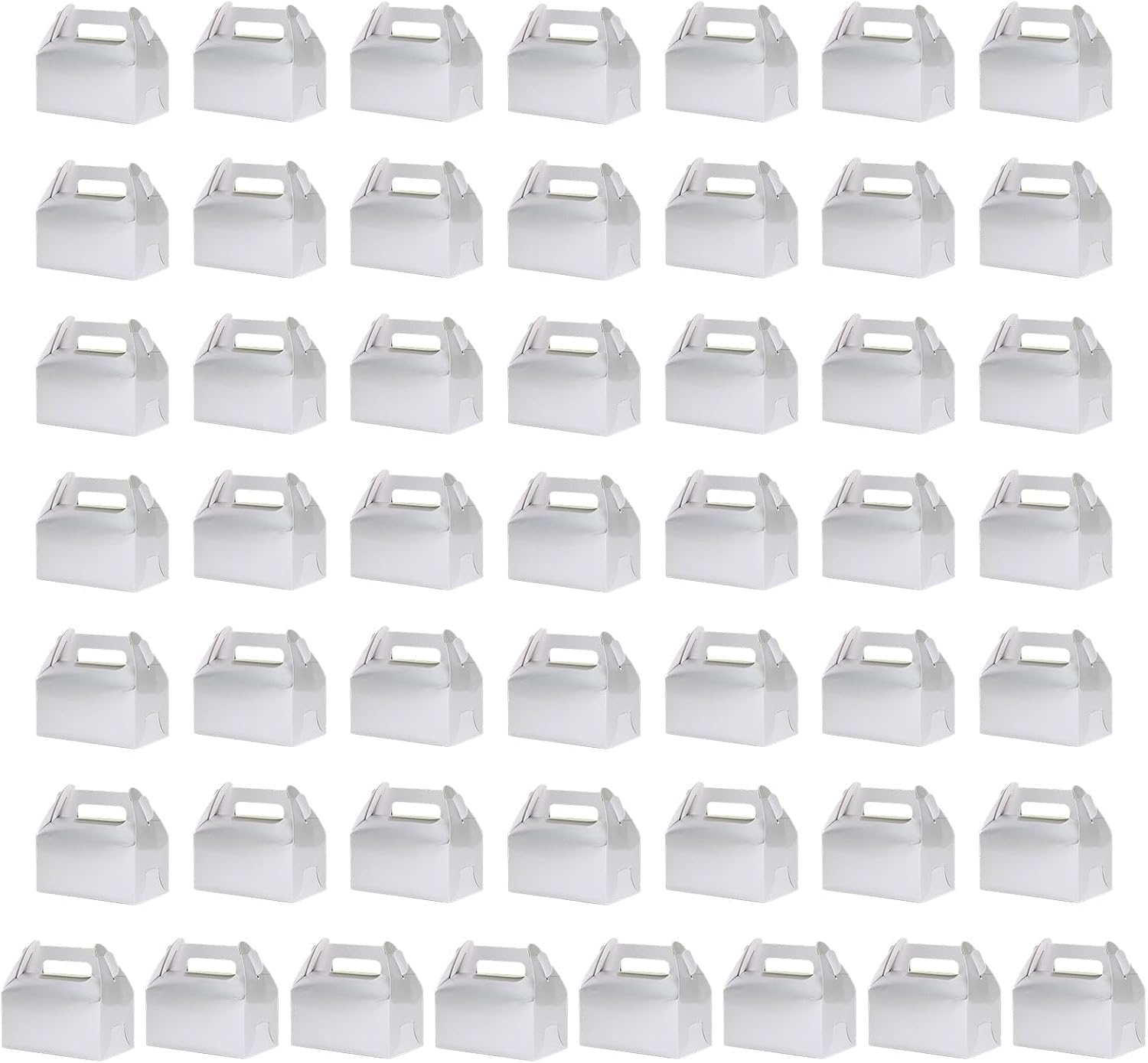 Fogun 50Pieces Popup Gift Boxes with Handle Candy Boxes Perfect for Birthday Parties and Corporate Event Holiday Present Containers