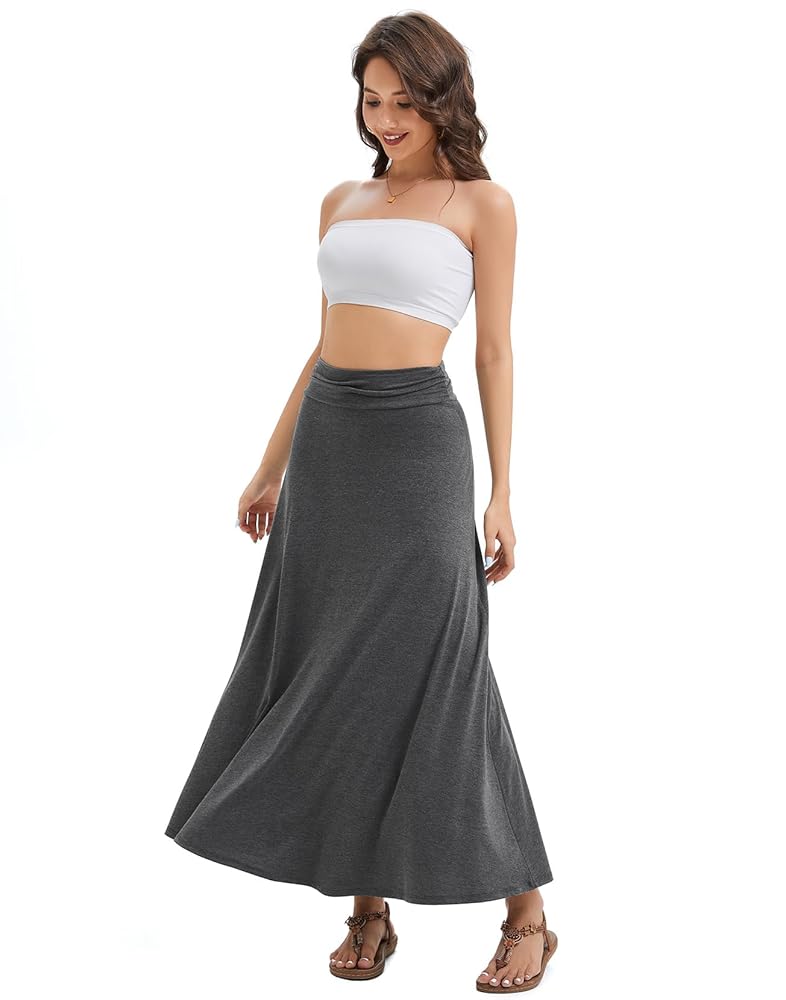 ZHANQISHENG Women's Convertible High Waisted Maxi Skirt