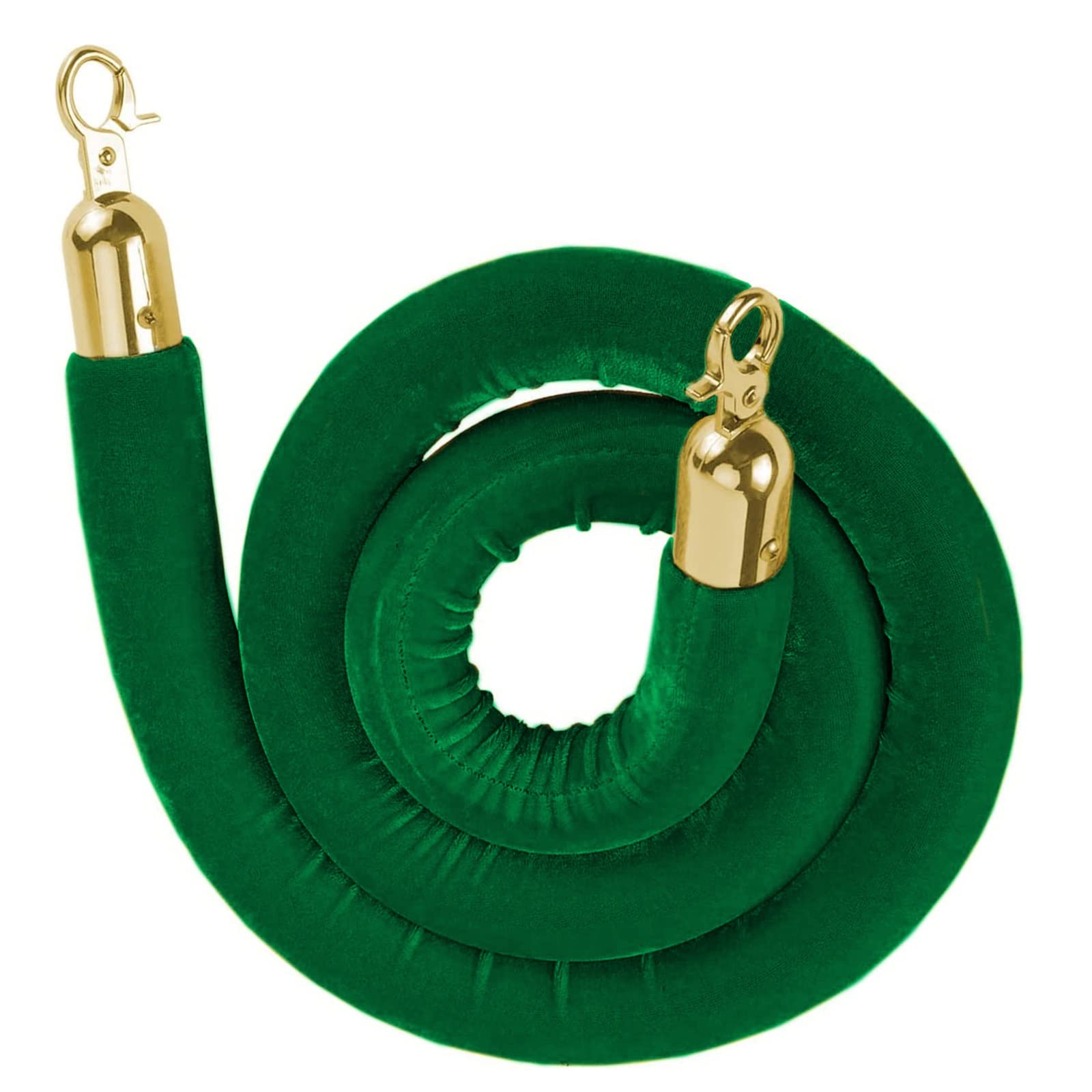 AUNANGLJSCS Rope barriers, Rope Divider,Queue Barrier for VIP Entry, HospitalBank Hanging Stanchion RopeCrowd Control(Green,0.6M/24Inch/2Ft)