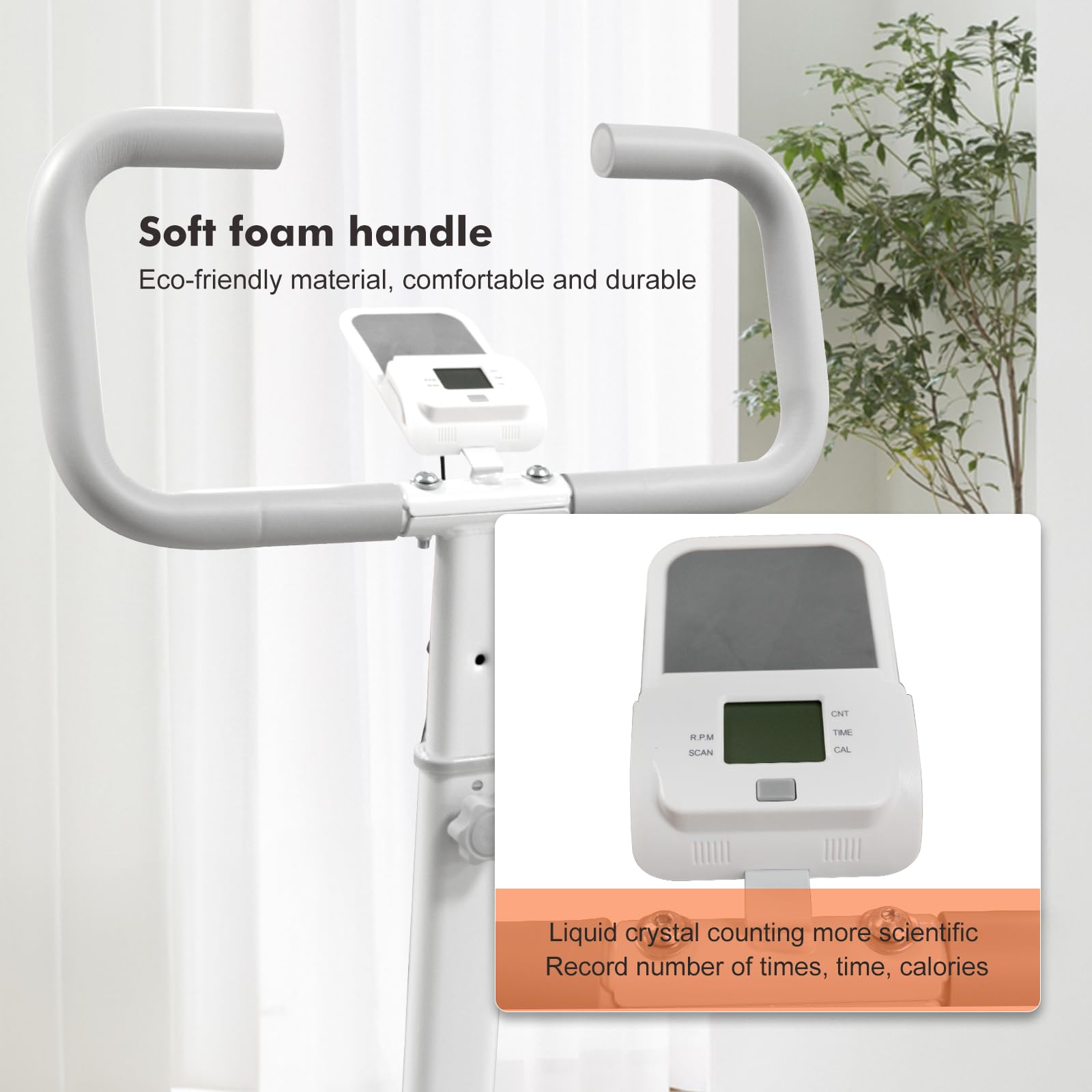 Stepper, Climber Fitness,Appareil d'exercice pour Le Step avec écran LCD et poignées Résistance réglable