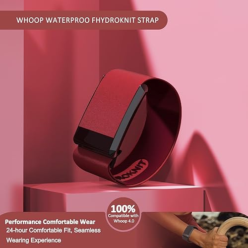 Miniatura 3 de HydroKnit - Muñequera de repuesto, cómoda e impermeable, para monitor de frecuencia cardíaca Whoop 4.0