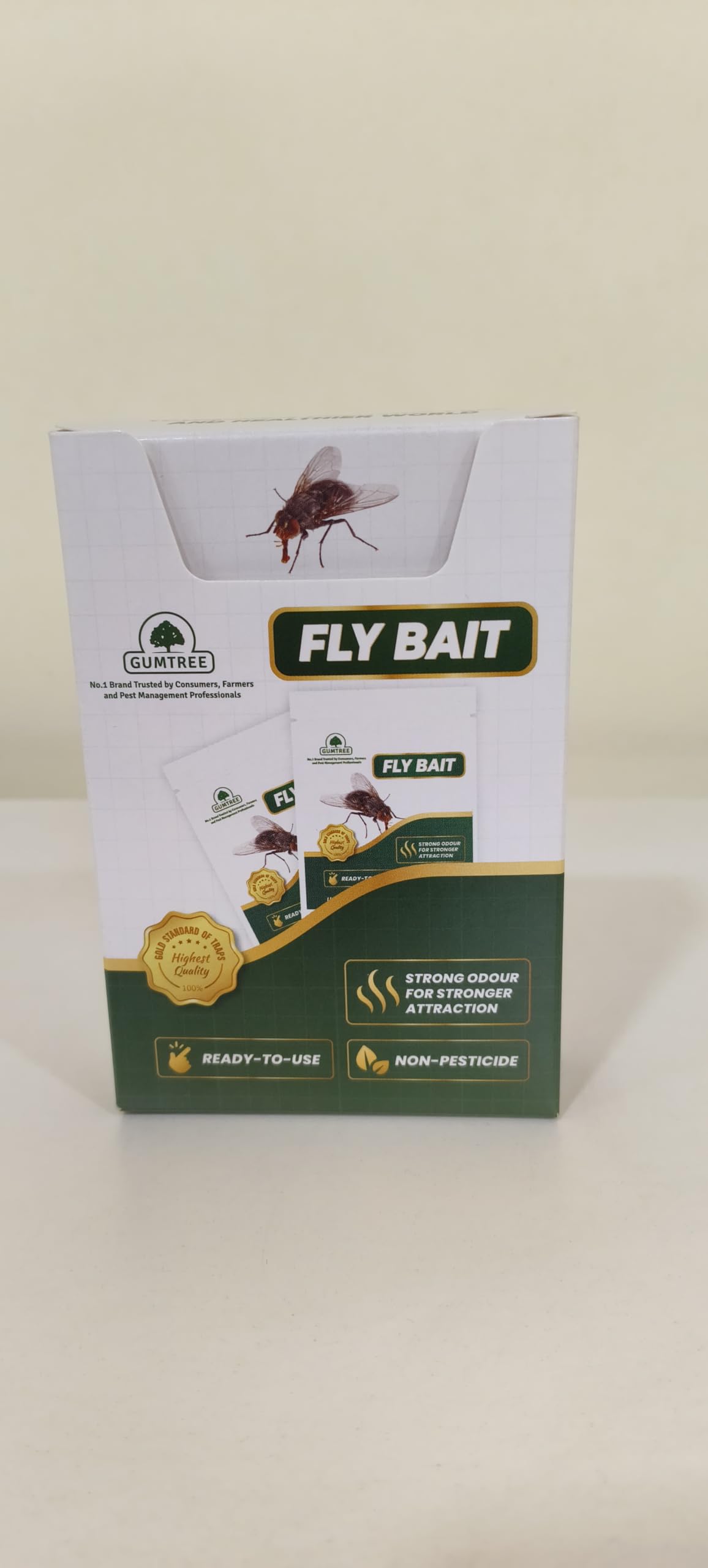 Gumtree Fly Trapp Bait (Powder-Pack of 2)| 40g Each|100% Non-Pesticide, Non-Toxic Bait for Housefly Control|| to be Used with Gumtree Fly Trapp Jar Only. (B0CP49VY41) Amazon Price History, Amazon Price Tracker