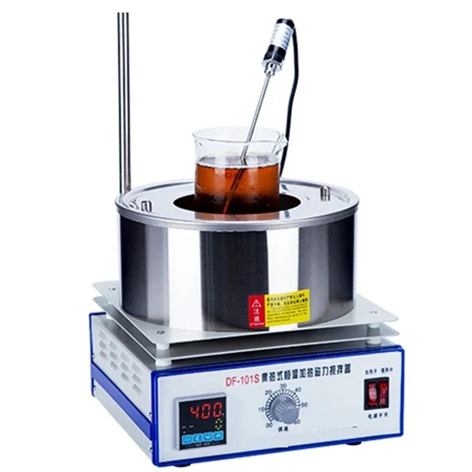 CUDTAPI For DF-101S Collecting Type Heating Magnetic Stirrer Laboratory Mixer Digital Display Thermostatic Water Bath Lab Stirrer 2L