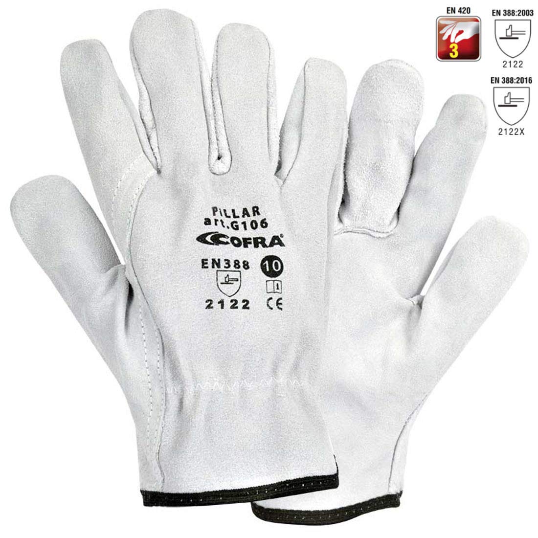 Tillman 1414L Fahrer Handschuhe Aus Rindsleder, Mit