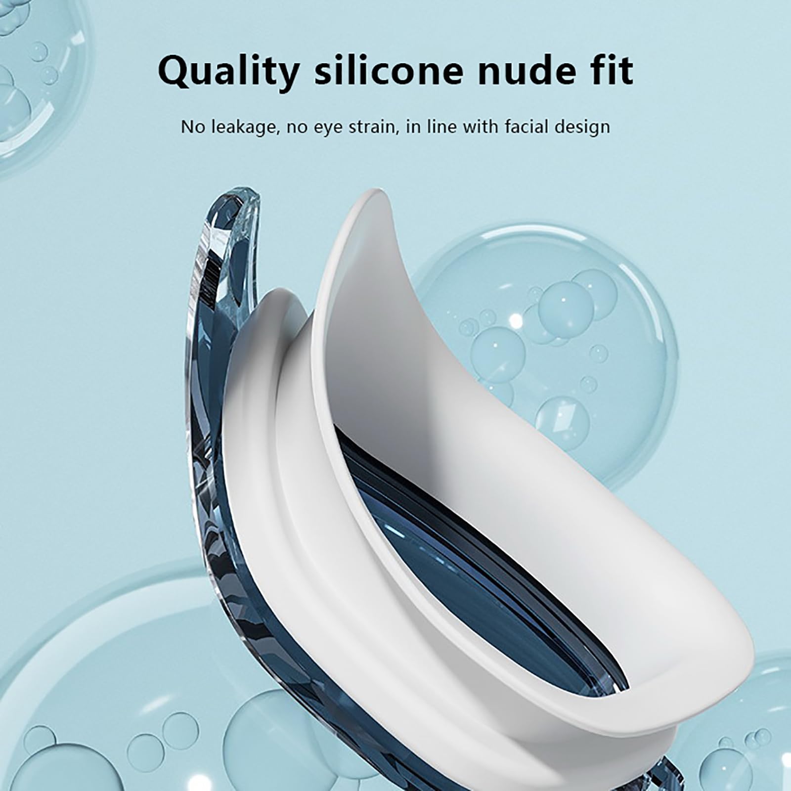 Generico Set di Cuffie per Occhiali da Nuoto, Set di Attrezzature per Il Nuoto Non Appannamento per Adulti, Tappi per Le Orecchie in Silicone Impermeabili, Attrezzatura Subacquea