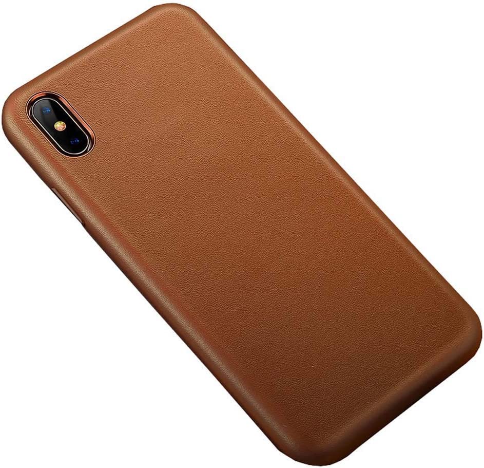 Coque en cuir iPhone Xs KANUZ pour conducteur, la sécurité routière pour votre mobile
