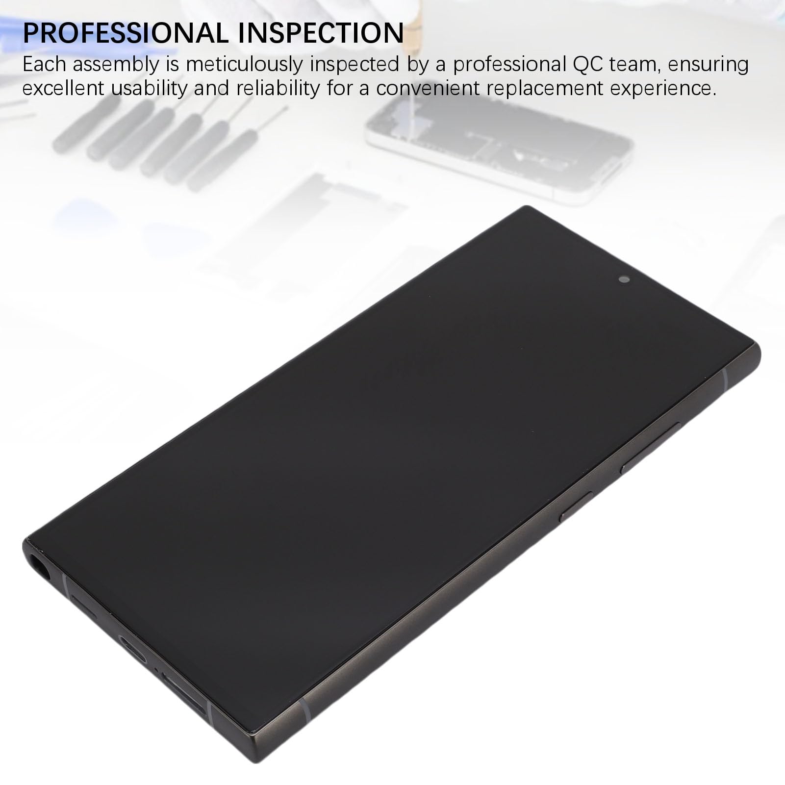 aqxreight Wymiana Ekranu dla S24 Ultra Professional Ekran TFT Zestaw Montażowy Digitizera Dotykowego z Narzędziami Naprawczymi Wersja Amerykańska lub Wymiana na Wadliwy Ekranu dla (Wersja amerykańska)