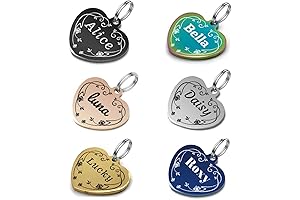 Personalized Engraved Stainless Steel Pet ID Tag for Dogs and Cats