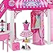 BARBIE Malibu Ave SHOPPING MALL 50+ Pieces PLAYSET w Working ESCALATOR, FASHION BOUTIQUE, HAIR SALON, FOOD COURT & THEATER - MALL is 2+ FEET High x 4 FEET Wide TOYSRUS EXCLUSIVE (2014)