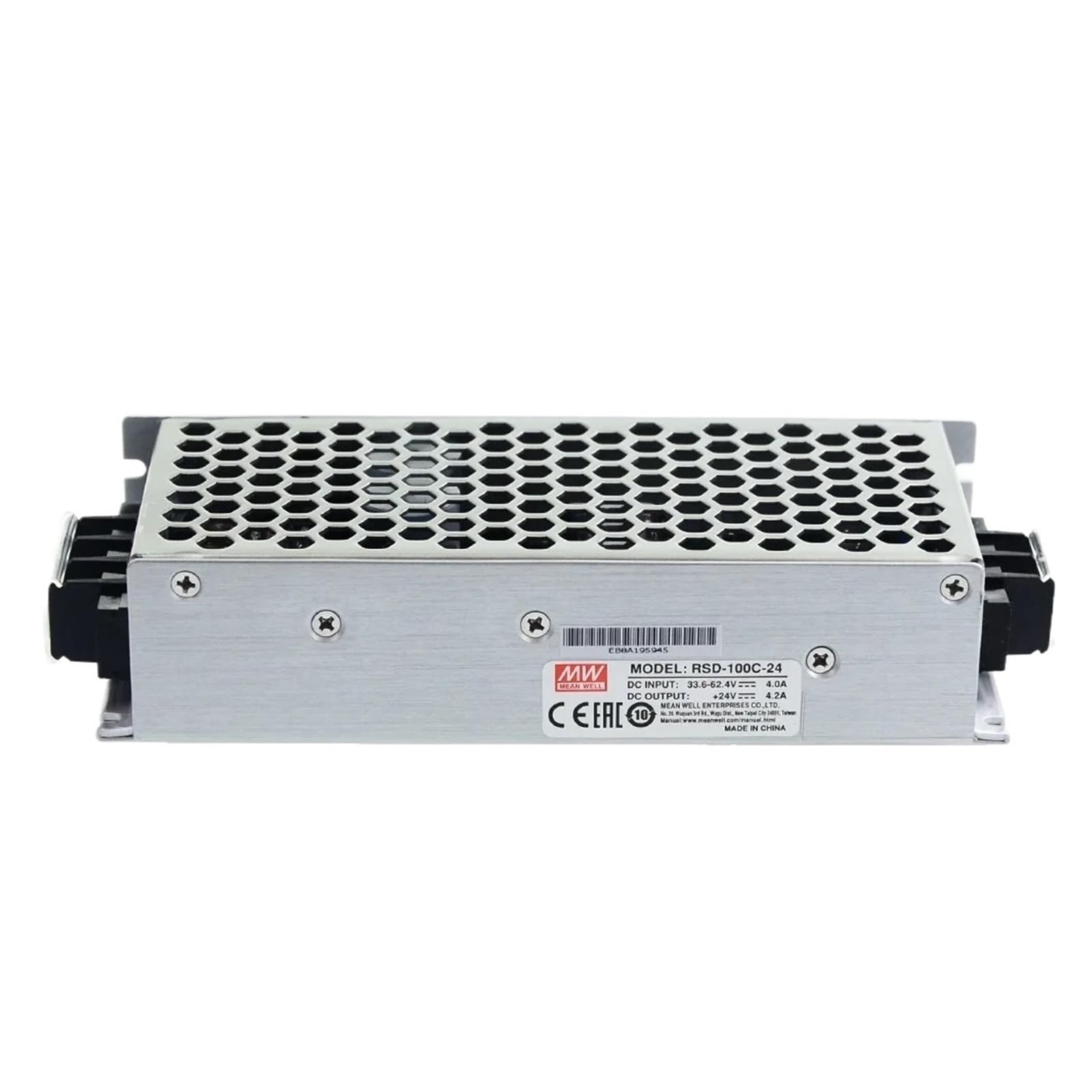 Convertisseur RSD-100D-5 DC-DC Mean Well 100W pour ferroviaire