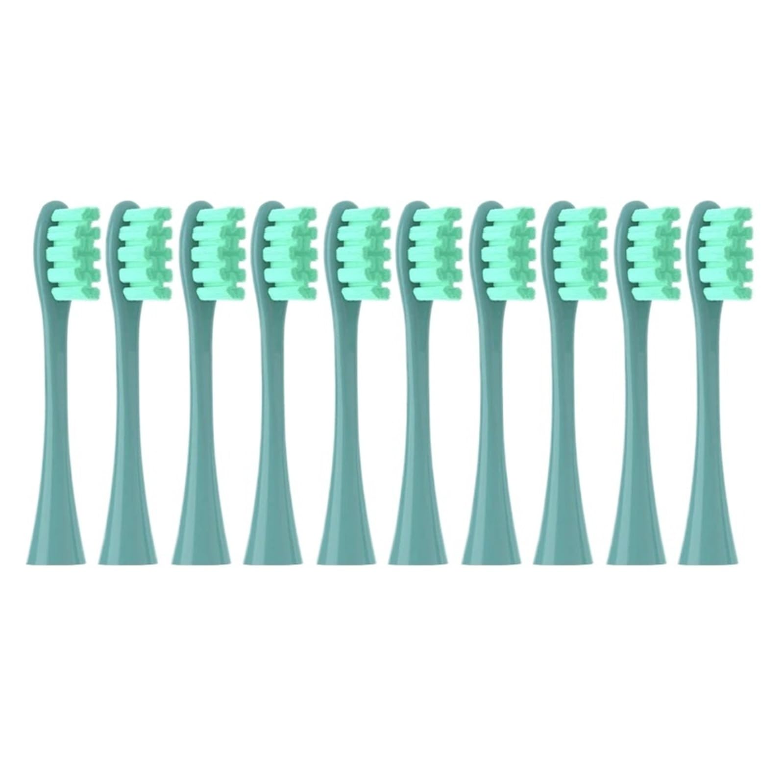Testine di ricambio for spazzolino elettrico sonico Oclean X PRO Elite/Flow/F1/One/X/All Series DuPont Blu Verde con setole morbide(10 green)