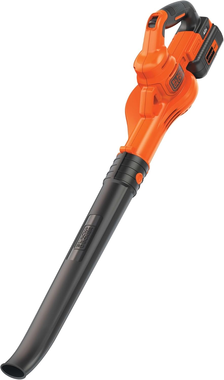 Product image of BLACK+DECKER Cordless Leaf Blower, 40V MAX , Leaf Blower Cordless with Battery and Charger, 125 MPH Air Speed, Lightweight Handheld Yard Sweeper (LSW40C)