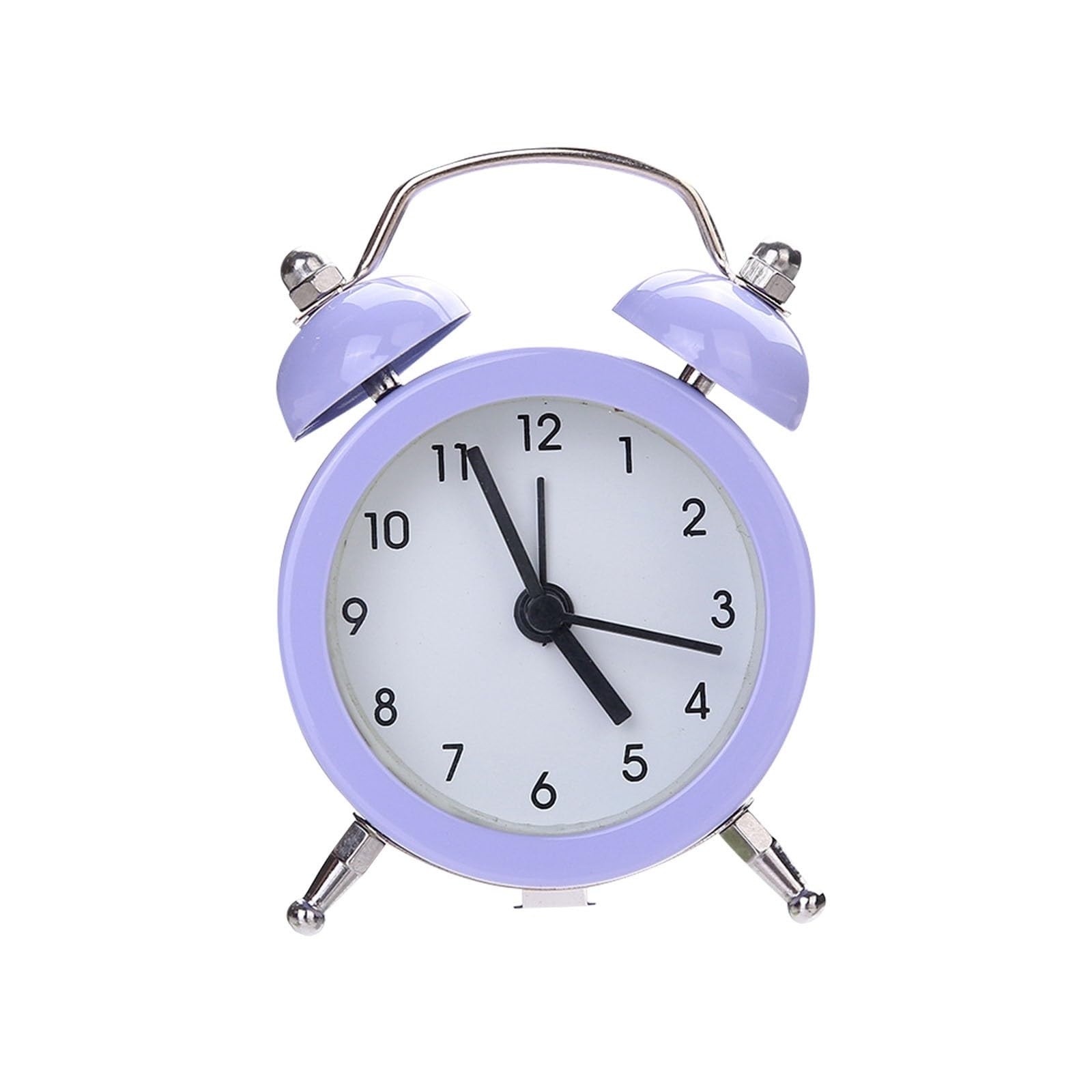BMKGODN alarm clock， Battery Operated Analog Clock - Great for Bedroom and Home Decoration Alarm Clocks for Bedrooms(Purple)