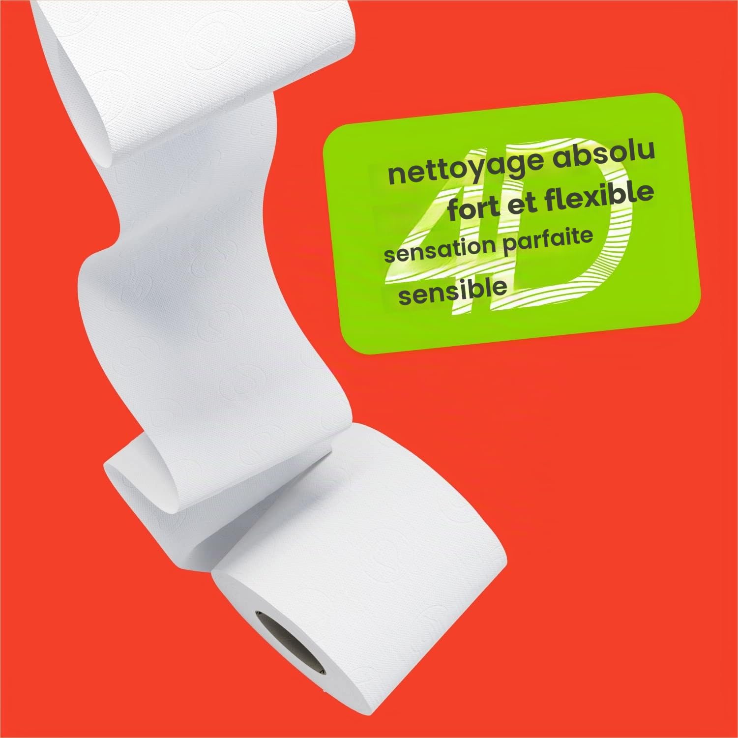 RENOVA Magic 4D Papier Toilette - Lot de 7 Paquets de 9 Rouleaux - Total: 63 Rouleaux