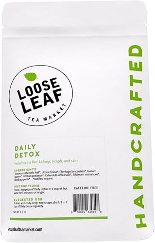 Miniatura 2 de Té de hierbas de limpieza diario de desintoxicación, té de hojas sueltas orgánicas sin cafeína para desintoxicar