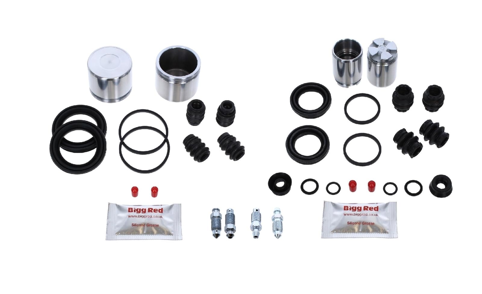 Joint Piston Etrier de Frein Kit de Réparation - Avant & Arrière - Pour Nissin Simple 54mm Diamètre Piston Avant Étrier & Girling/TRW Simple 34mm Arrière Étrier - Compatible Avec Honda