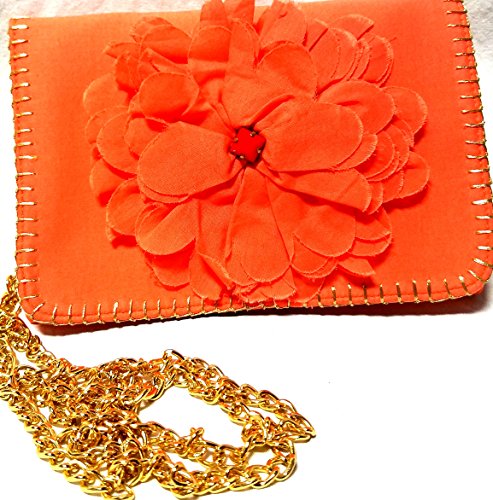 Shiraleah Chicago Salmon Leila Mini Cross Body Purse Approx 7" W x 4.75" T