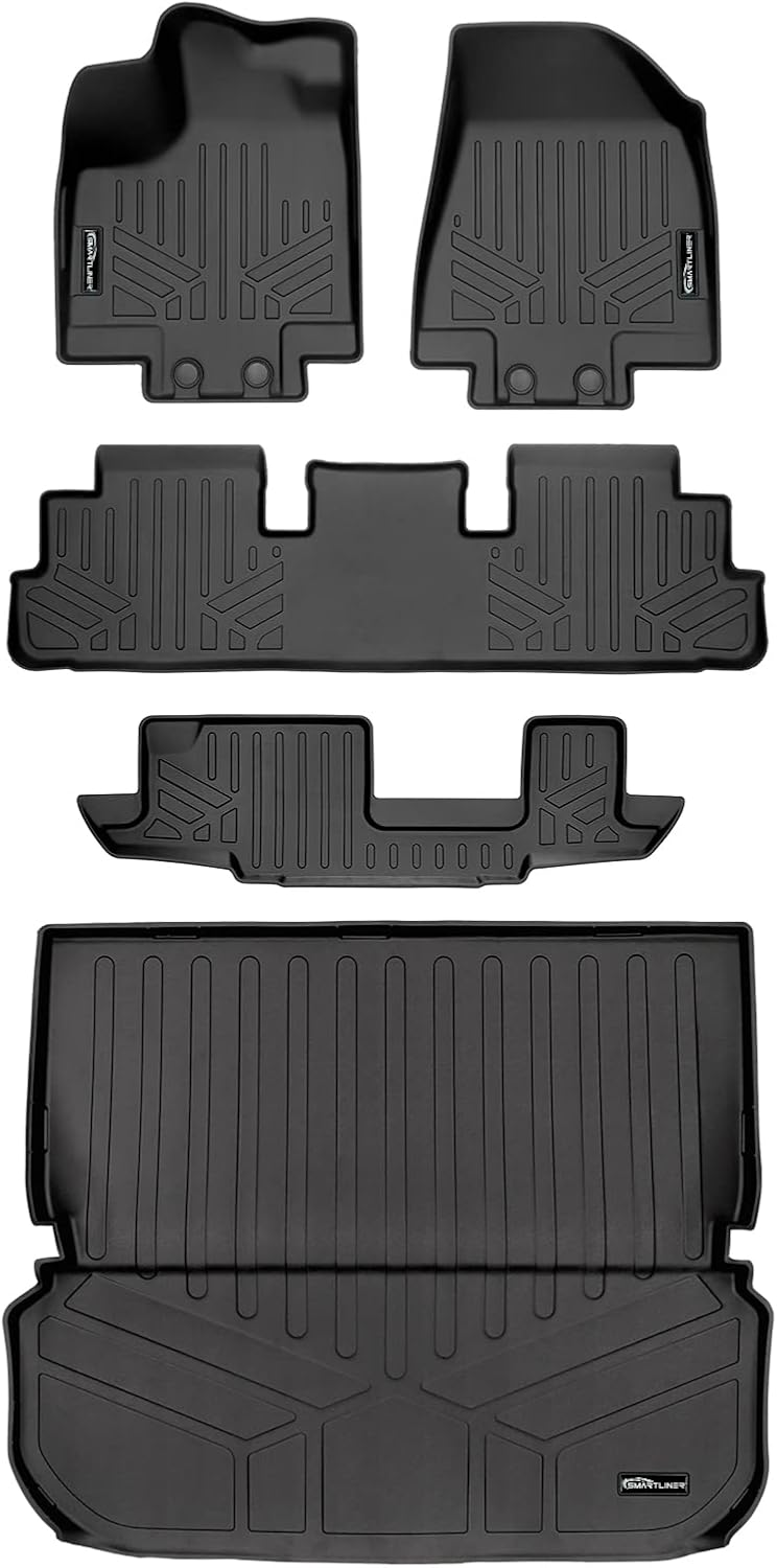 SMARTLINER Custom Fit Floor Mats 3 Rows and Cargo Liner