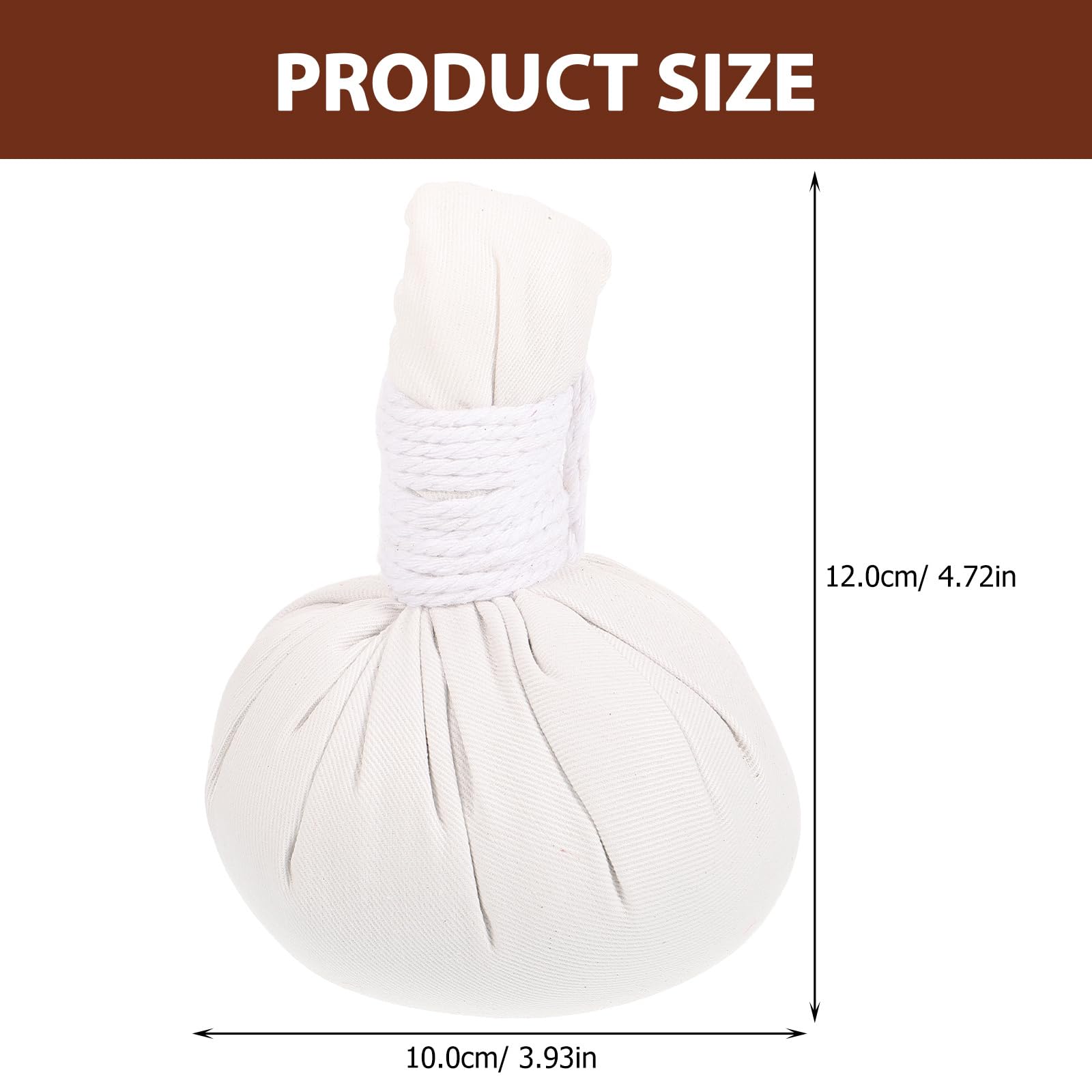 SEWACC Lot de 2 balles de massage thaïlandaises à base de plantes, Spa Thaïlandais Massage Aux Compresse Boule Sacs Chauffants et aromatique pour spa et détente à domicile
