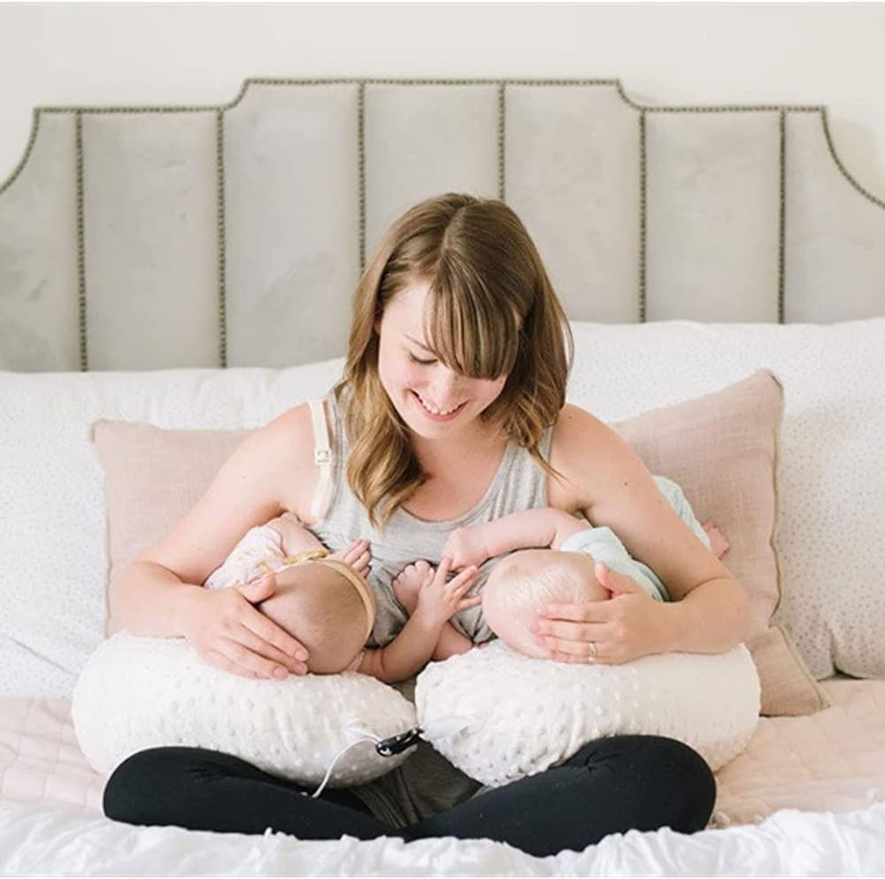 Poduszka Do Karmienia Piersią Twins - Duże, Pulchne Wsparcie Dla Dziecka - Najlepsza Poduszka Twin Pregnancy E - Wyjmowana, Nadająca Się Do Prania Poszewka Na Poduszkę, B