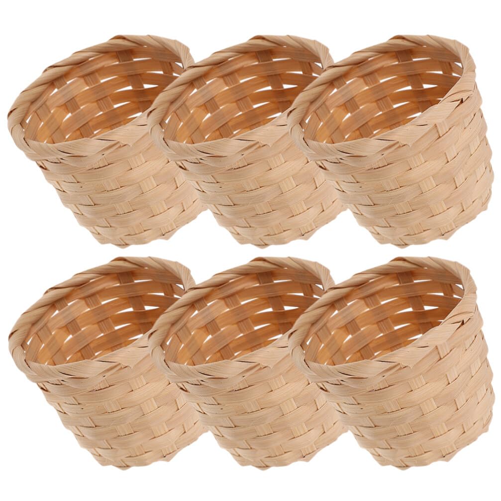 Utility Bamboo Storage Basket With Lid Hand Woven Organizer Box For Living Room - View #9