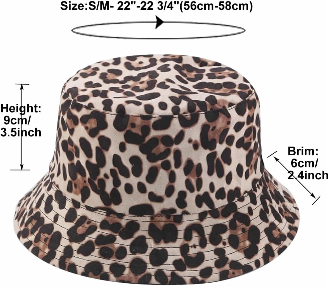 Quanhaigou Bucket Hat for Men Women,Packable Reversible Printed Sun Hats,Fisherman Outdoor Summer Travel Hiking Beach Caps - Image 3