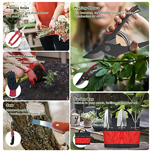 Gardening Tools Garden Tool Set Gardening Tools Kit Alloy Steel Gardening Gifts for Women Gardening Kits Garden Tool Set Gardening Hand Tools Hand Rake - Image 4