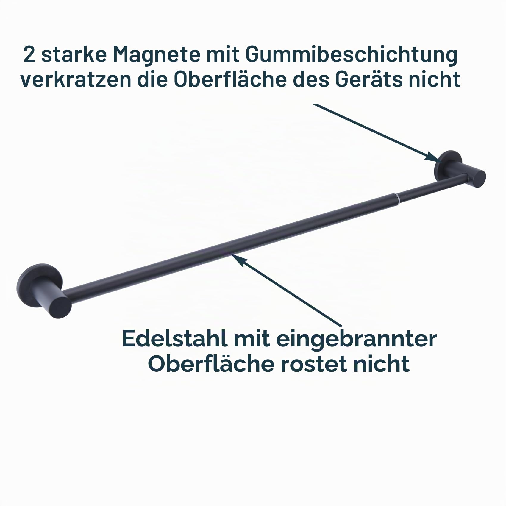Verstellbarer magnetischer Handtuchhalter für Kühlschrank, Magnet-Klassenzimmer, Flip-Kalender-Diagrammstange für Whiteboard, Kühlschrank-Oberseite, schützt Gegenstände vor dem Herunterfallen