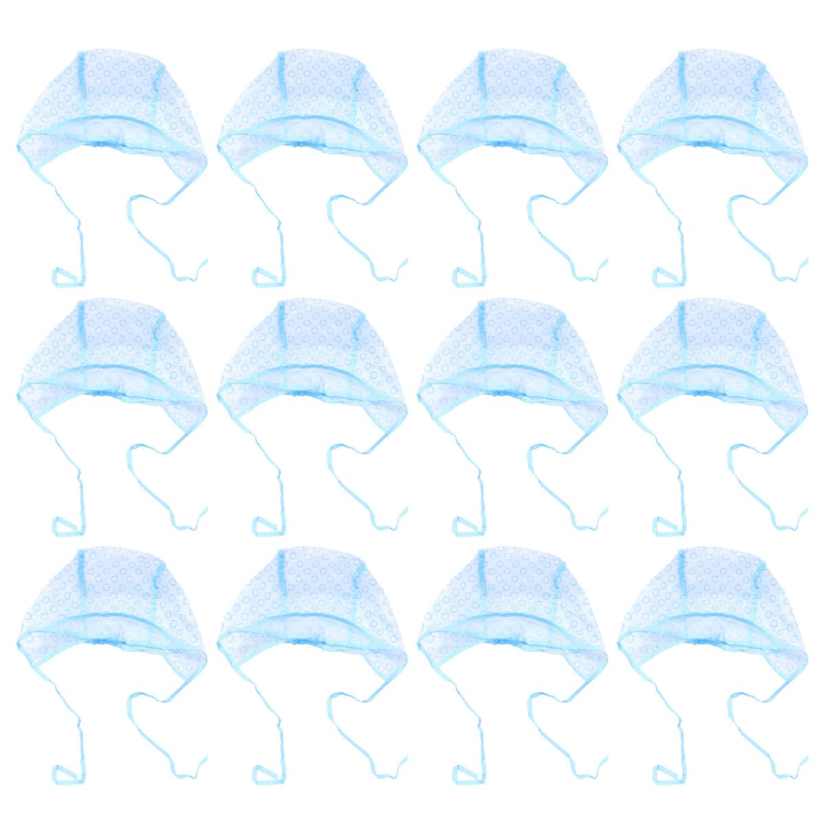 GALPADA 12 Cuffie Monouso per Colorazione Chioma Protezione Collo Cuffie per Mèches in Pellicola Plastica Foro Taglia Unica Adatta a Saloni e Parrucchieri