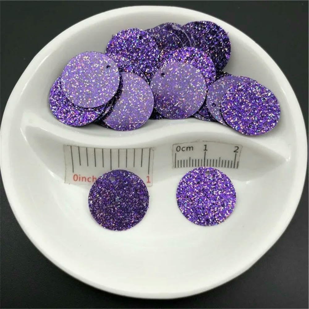 Paillettes Plates Rondes en Vrac de 20 mm pour décoration de Mariage, Couture, Scrapbooking, Accessoires de Bricolage