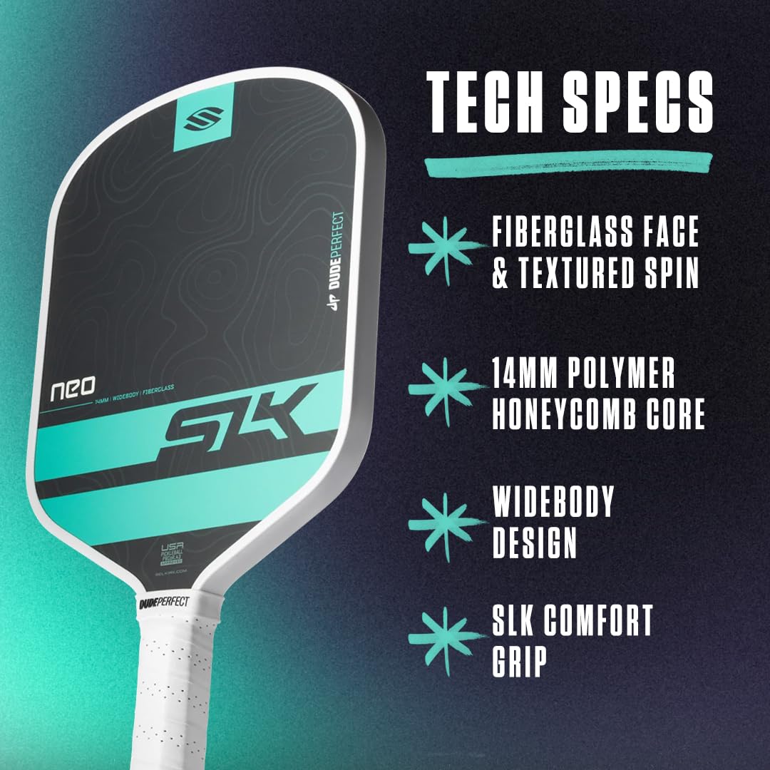 SLK by Selkirk Dude Perfect Collection | Branchenführende Technologie für die nächste Generation von Pickleball-Spielern | Entworfen in den USA | Limited Edition Paddel