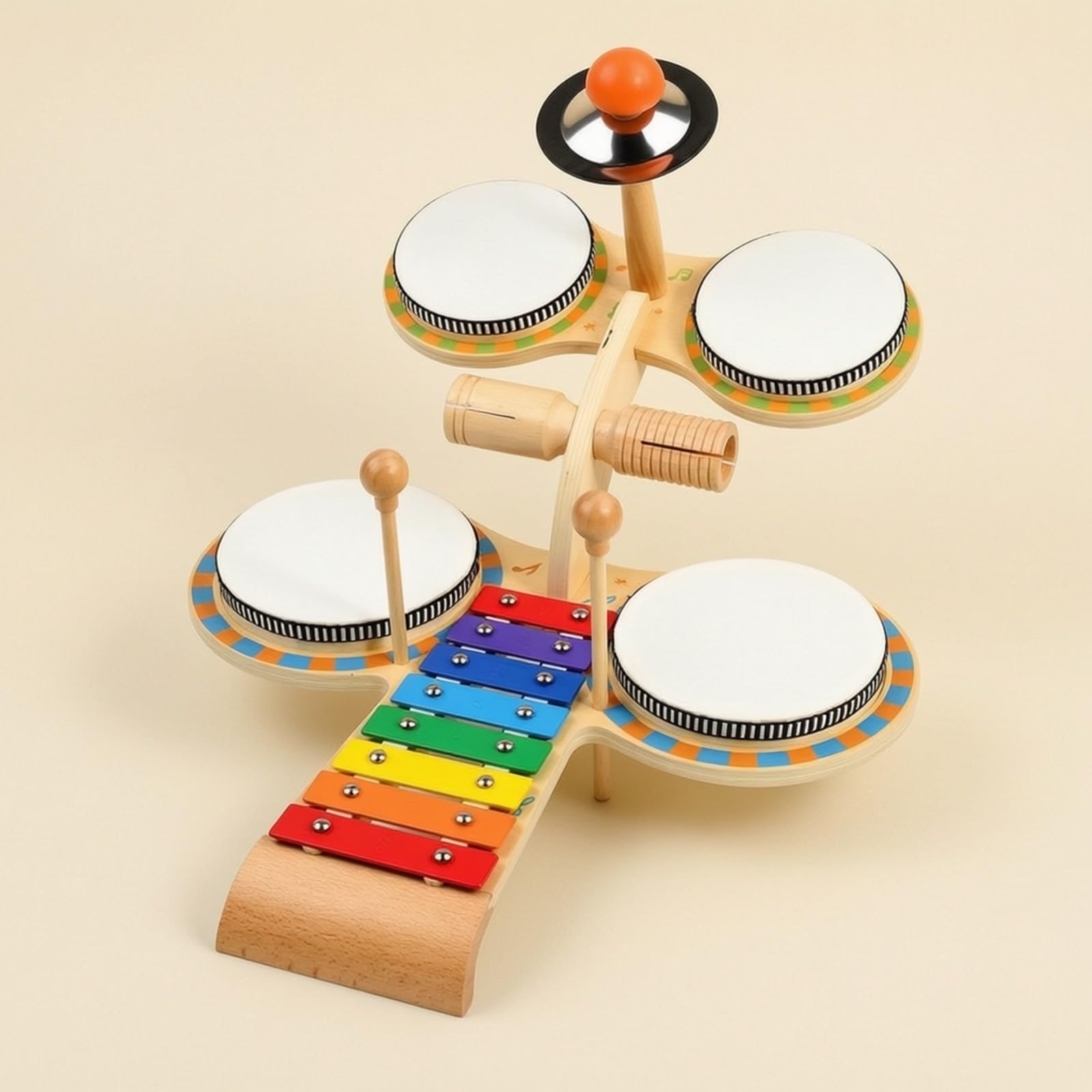 Xylophone Multifonction | en Bois, J Percuion Xylophone, Non Toxique, pr Crèche , Style A